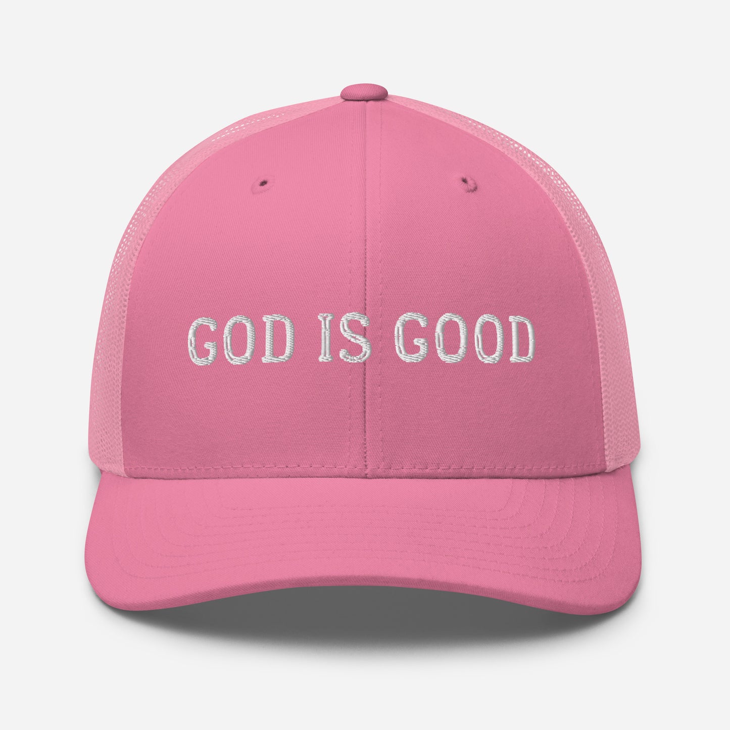 God is Good Trucker Hat - White Font