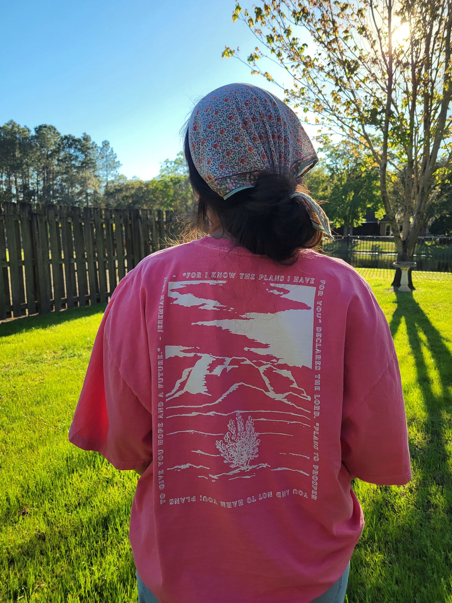 JEREMIAH 29:11 Tee - Moss, Watermelon, Yam