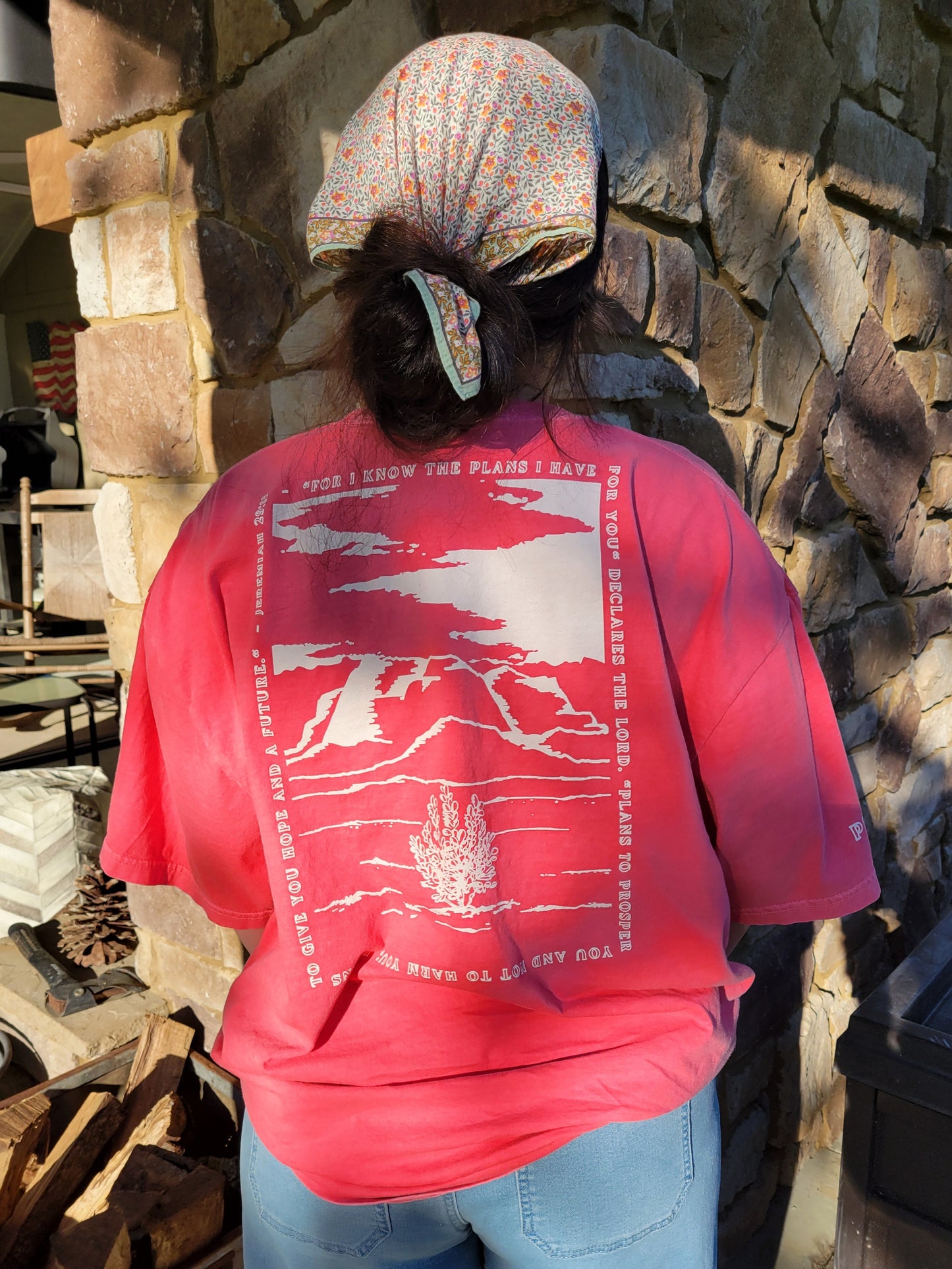JEREMIAH 29:11 Tee - Moss, Watermelon, Yam
