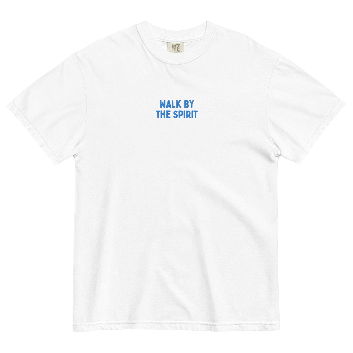 WALK BY THE SPIRIT Embroidered Tee - White