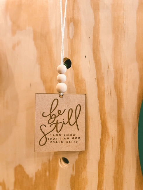 BE STILL Car Charm