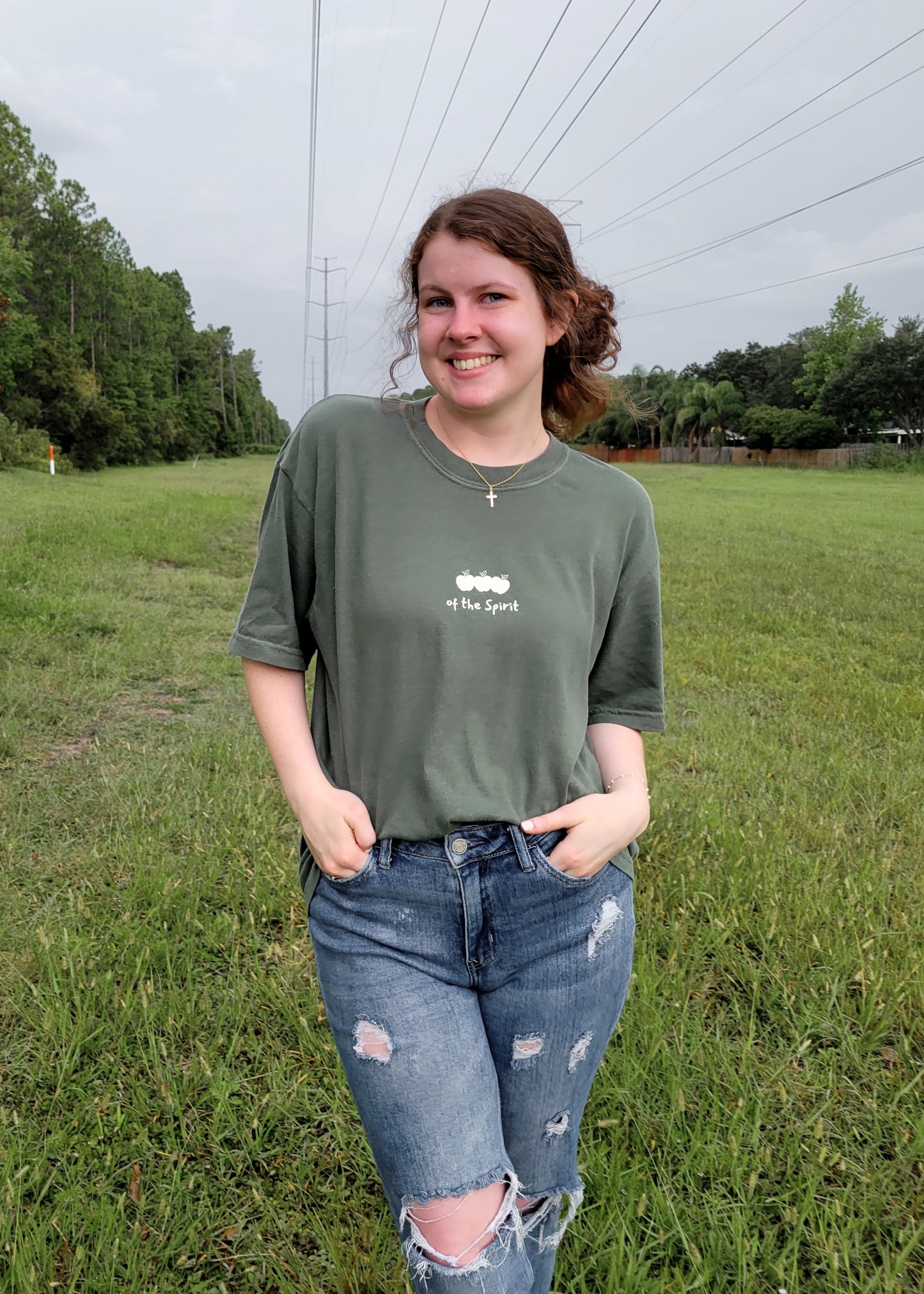 FRUIT of the Spirit Tee - Moss Green