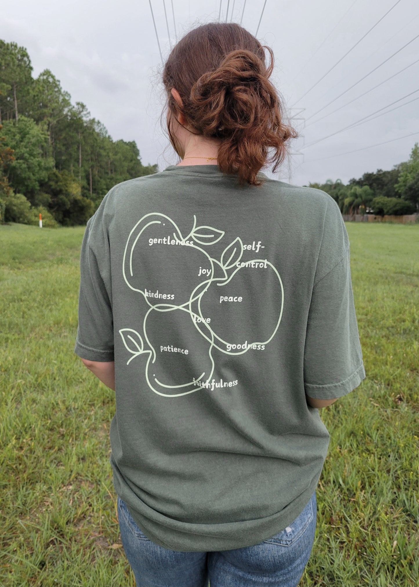 FRUIT of the Spirit Tee - Moss Green