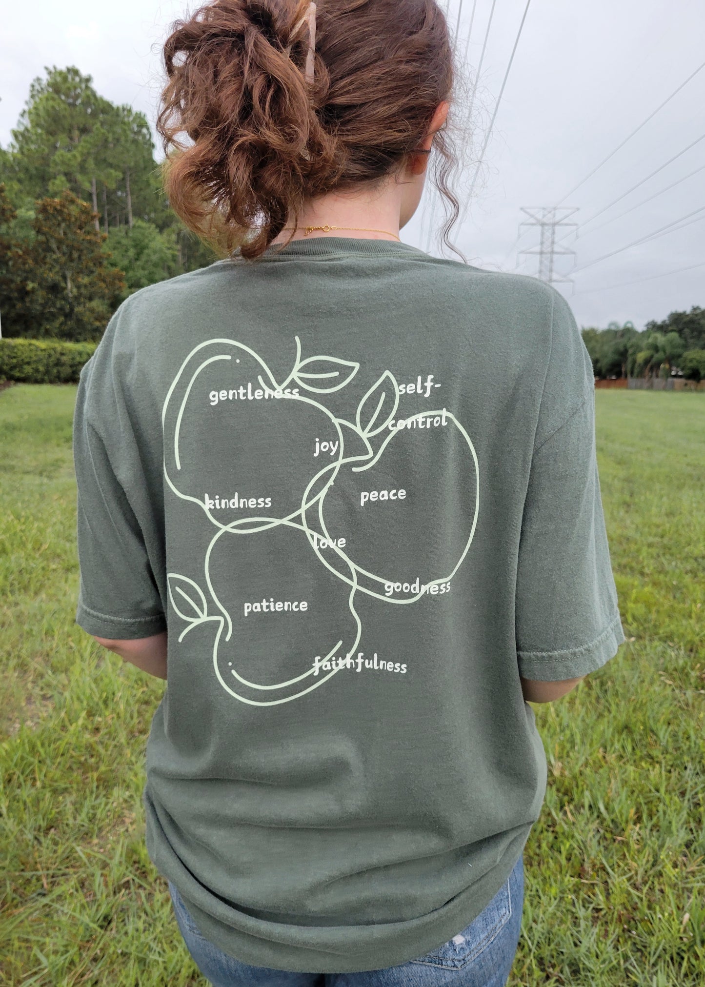 FRUIT of the Spirit Tee - Moss Green