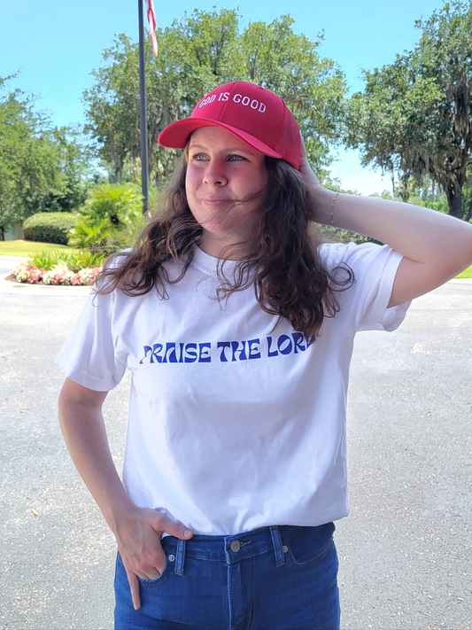 PTL Tee - Navy/White