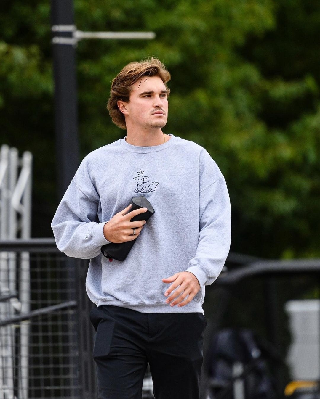 Worthy is the Lamb Pullover - Grey, Sand