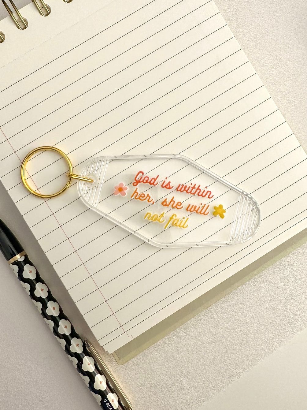 GOD IS WITHIN HER Keychain
