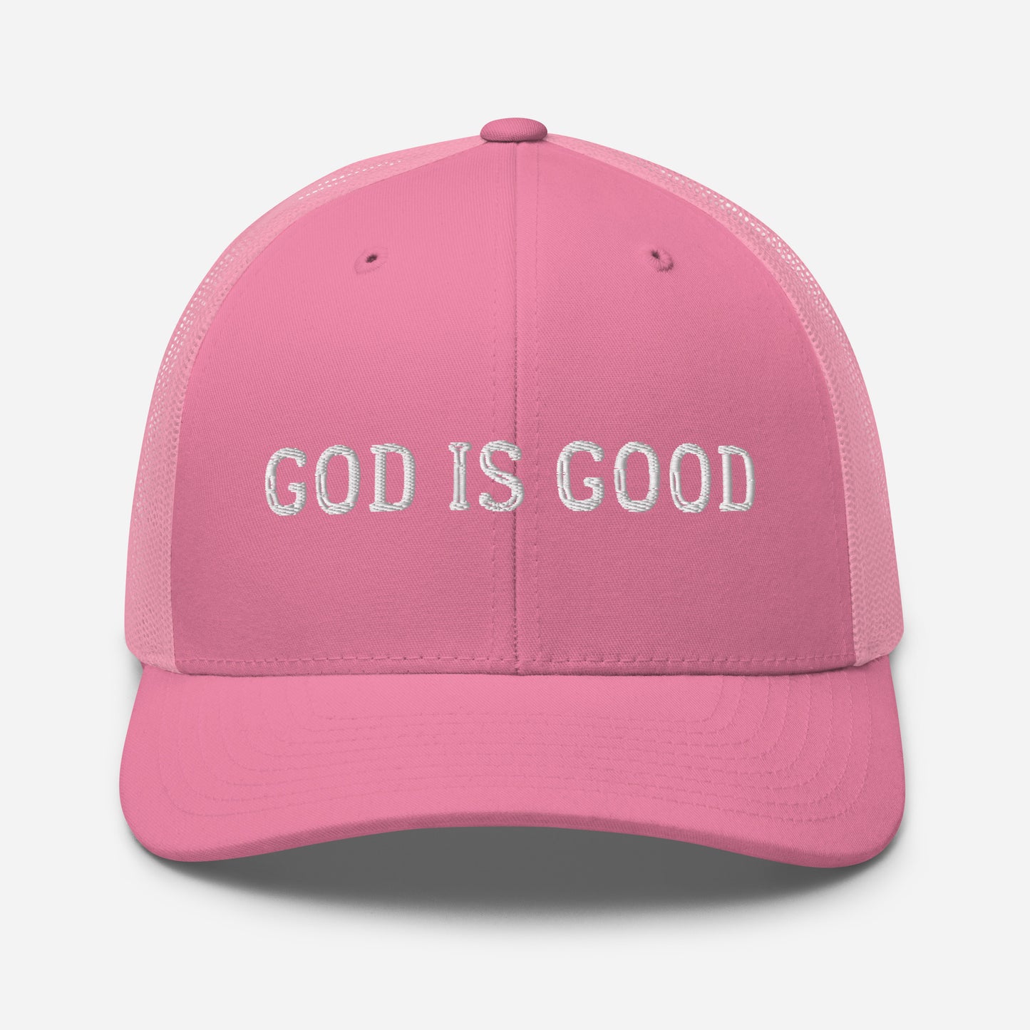 God is Good Trucker Hat - White Font