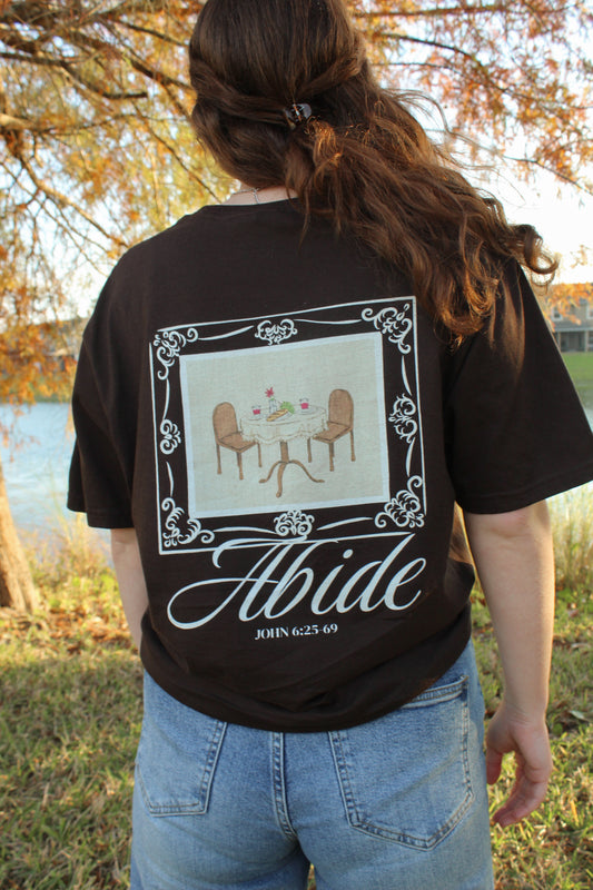 DAILY BREAD Tee - Coral, Chocolate, Dark Heather, Navy, Sand