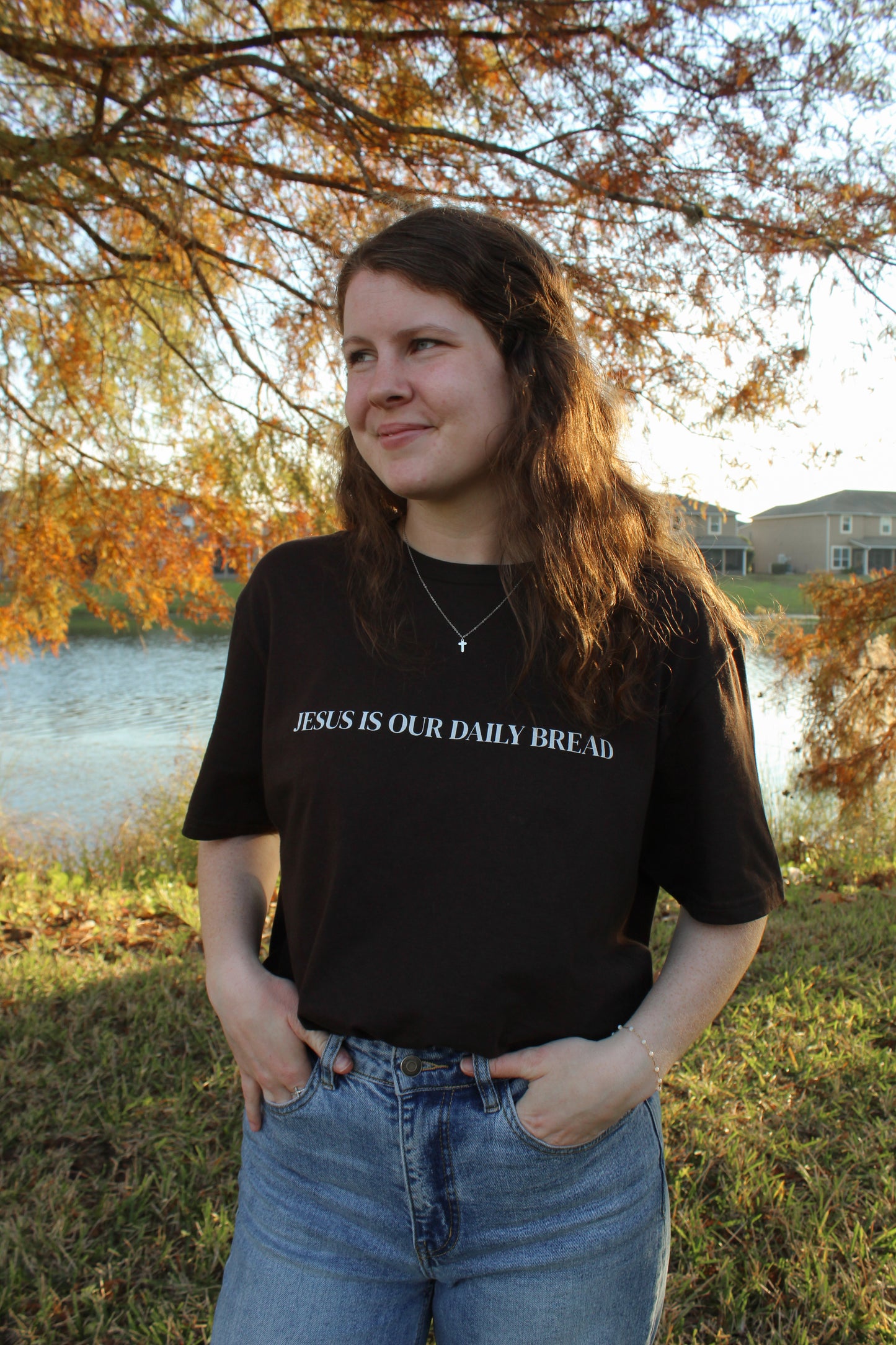 DAILY BREAD Tee - Coral, Chocolate, Dark Heather, Navy, Sand