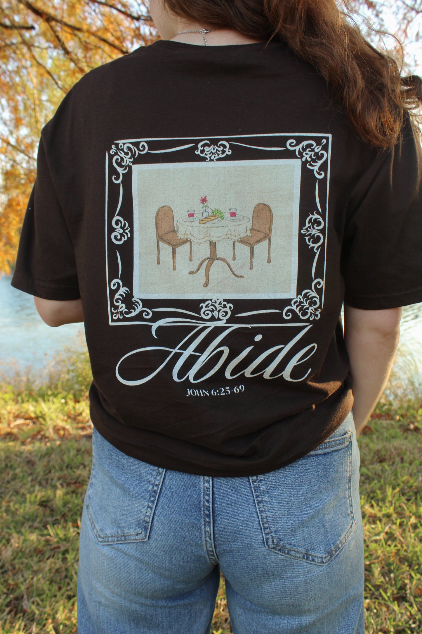 DAILY BREAD Tee - Coral, Chocolate, Dark Heather, Navy, Sand