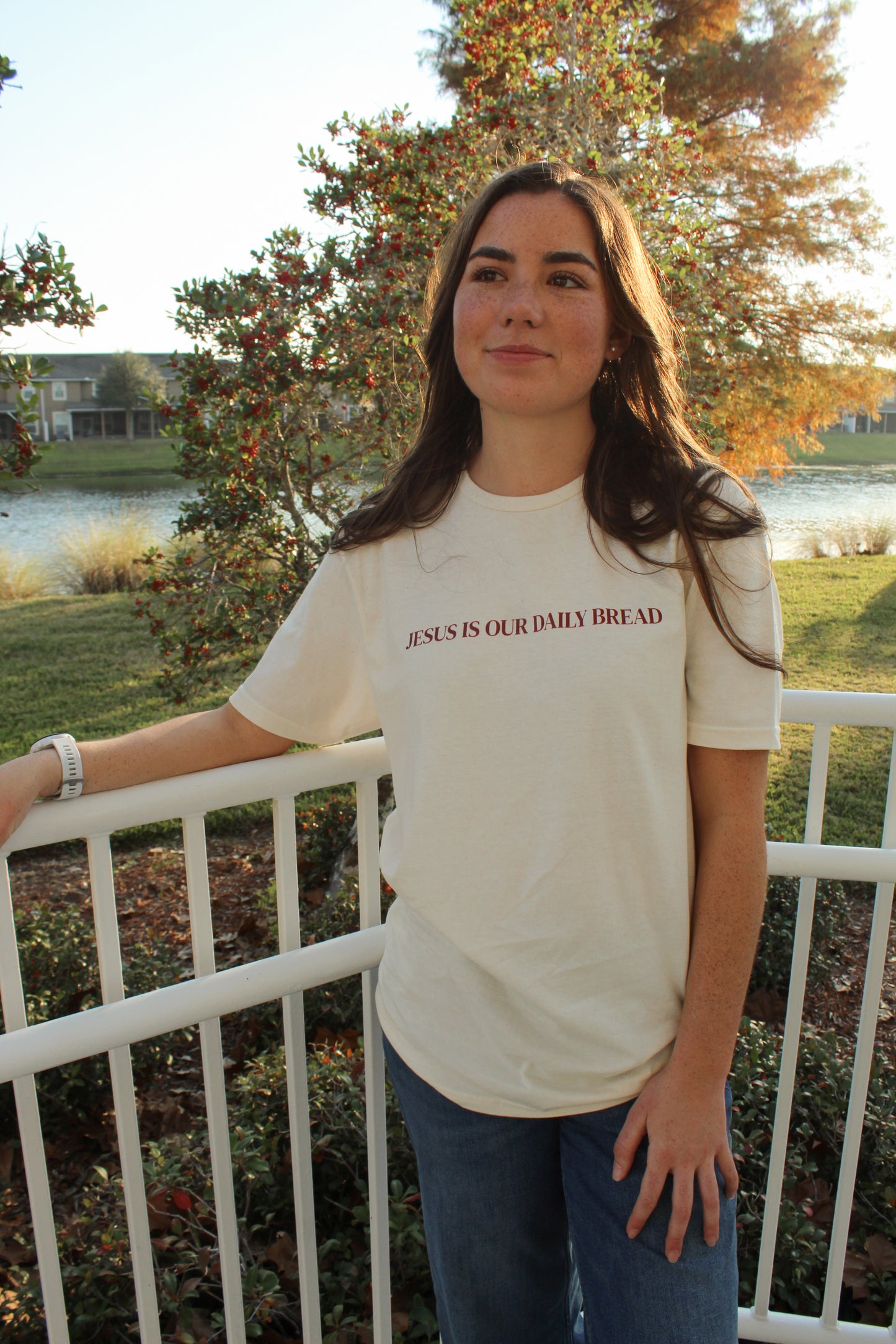 DAILY BREAD Tee - Natural, Sand, White