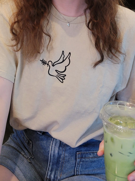 FREEDOM Tee - White, Ash, Sand