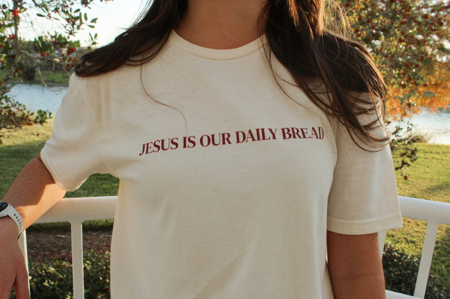 DAILY BREAD Tee - Natural, Sand, White