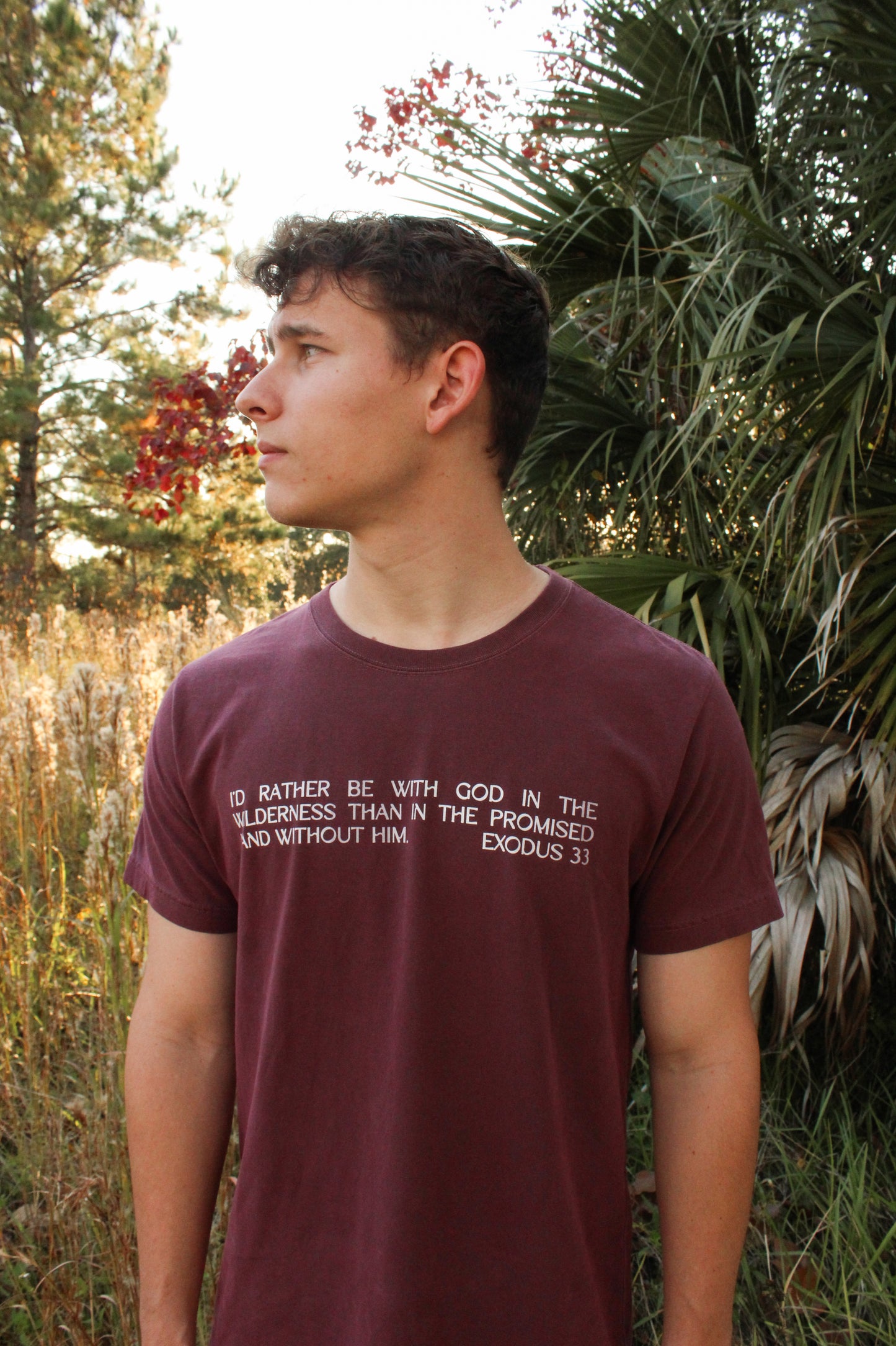 WILDERNESS Oversized Tee - Charcoal, Black, Maroon, Khaki