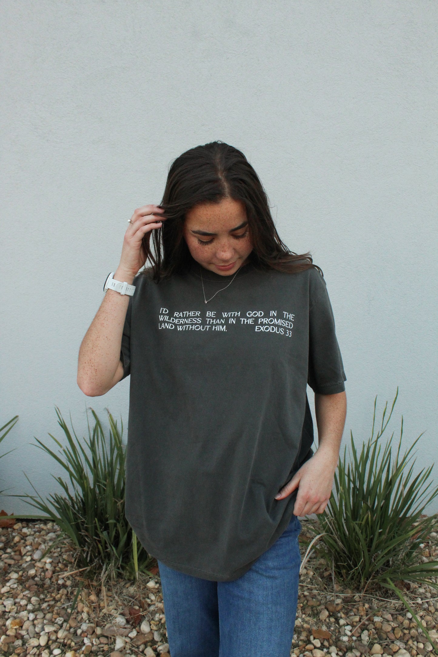 WILDERNESS Oversized Tee - Charcoal, Black, Maroon, Khaki