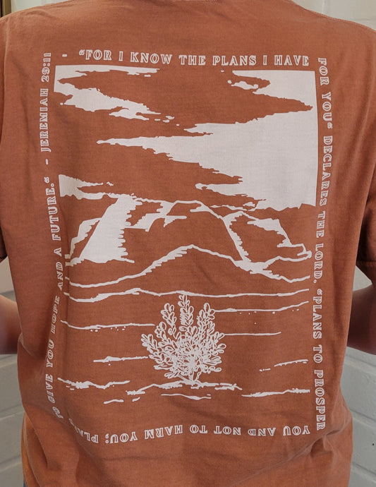 JEREMIAH 29:11 Tee - Moss, Watermelon, Yam
