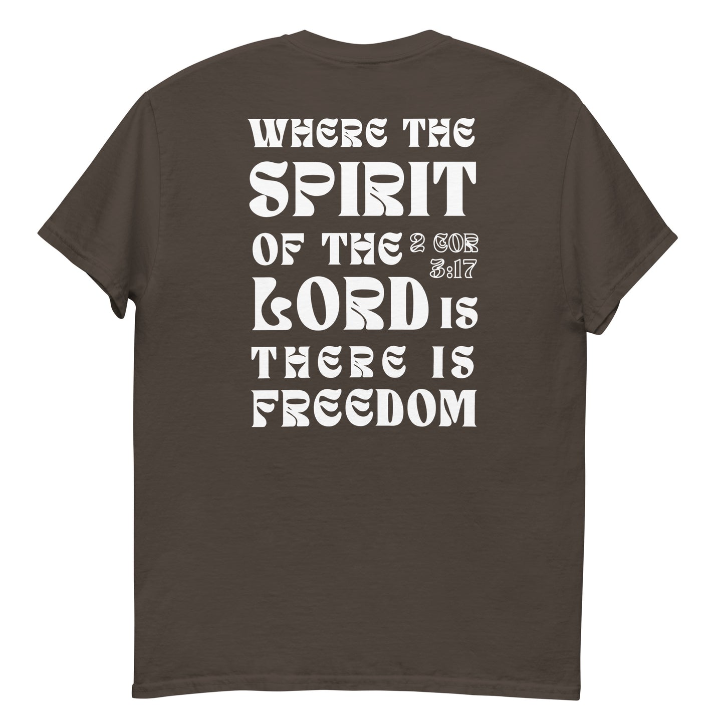 FREEDOM Tee - Black, Chocolate, Blue, Azalea