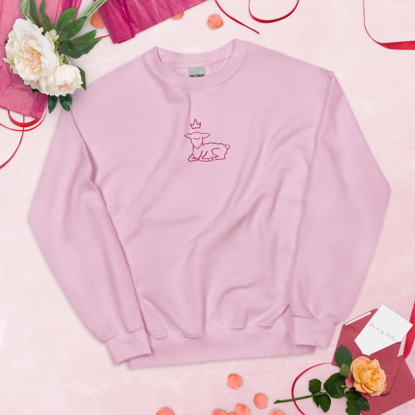 Worthy is the Lamb Pullover - Pink