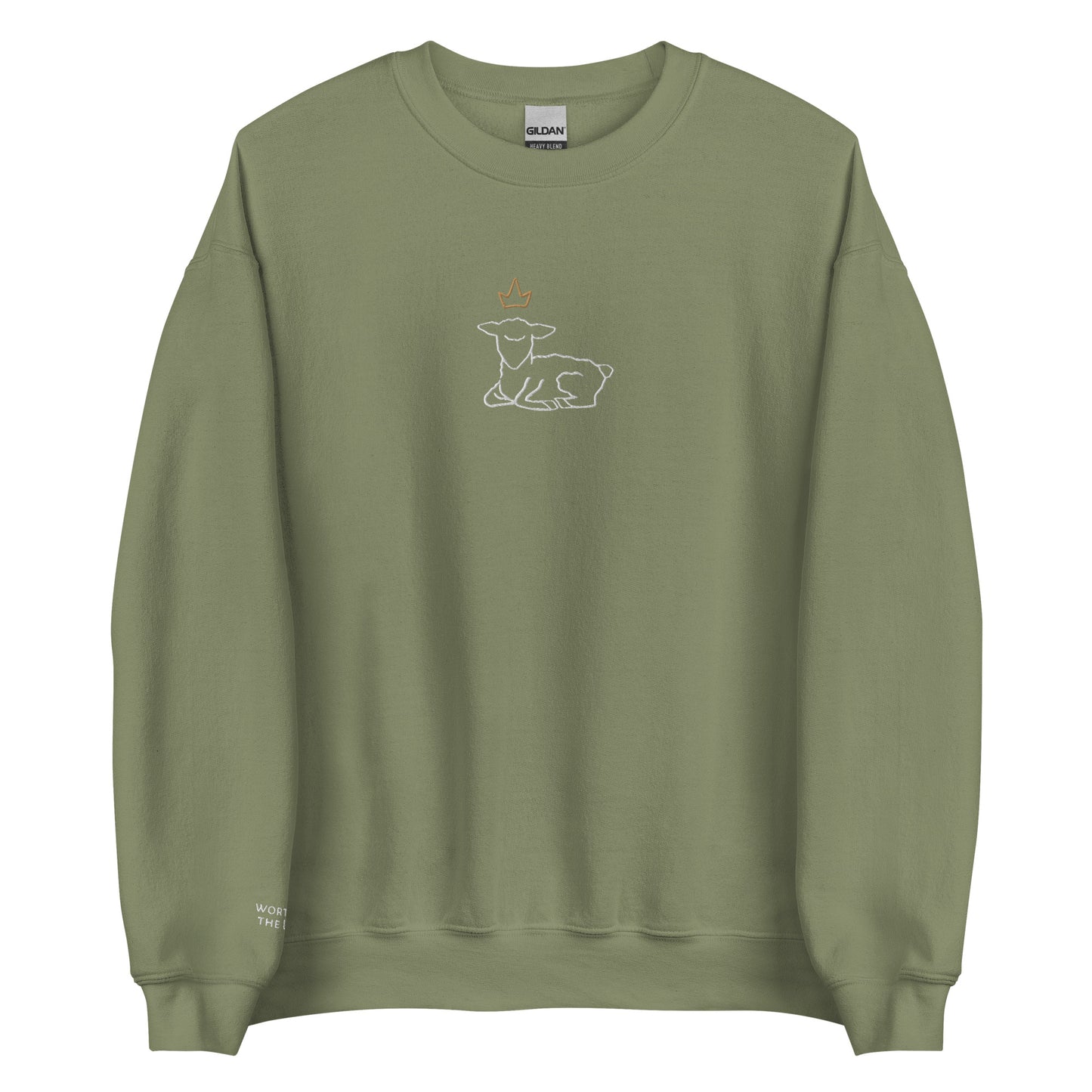 Worthy is the Lamb Pullover - Navy, Heather, Green