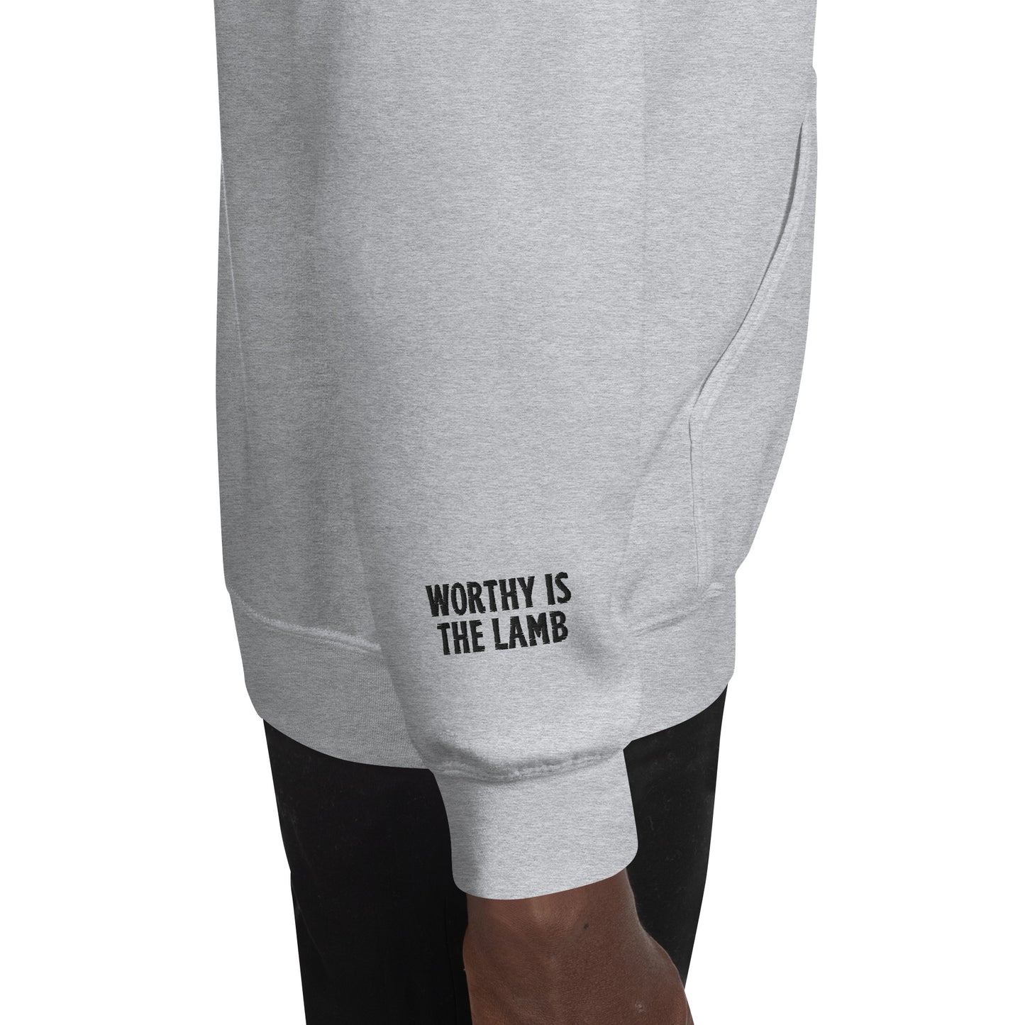 Worthy is the Lamb Hoodie - Grey, Sand, White